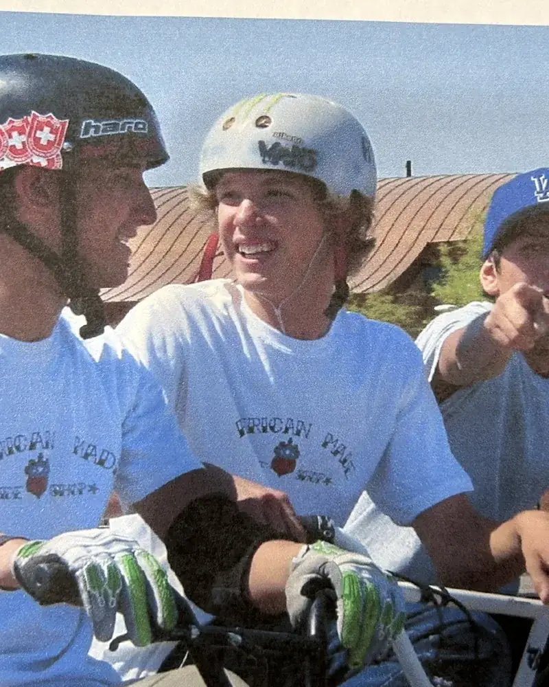 Brandon as a sponsored BMX freestyle rider at a Best Buy event, 2011